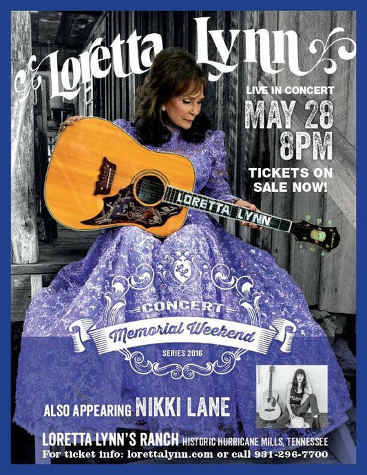 Don’t Miss Loretta at Loretta Lynn Ranch May 26th Tickets On Sale Now!